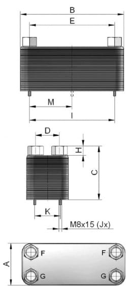 Пластинчатый теплообменник ASA - PL 53-20 E
